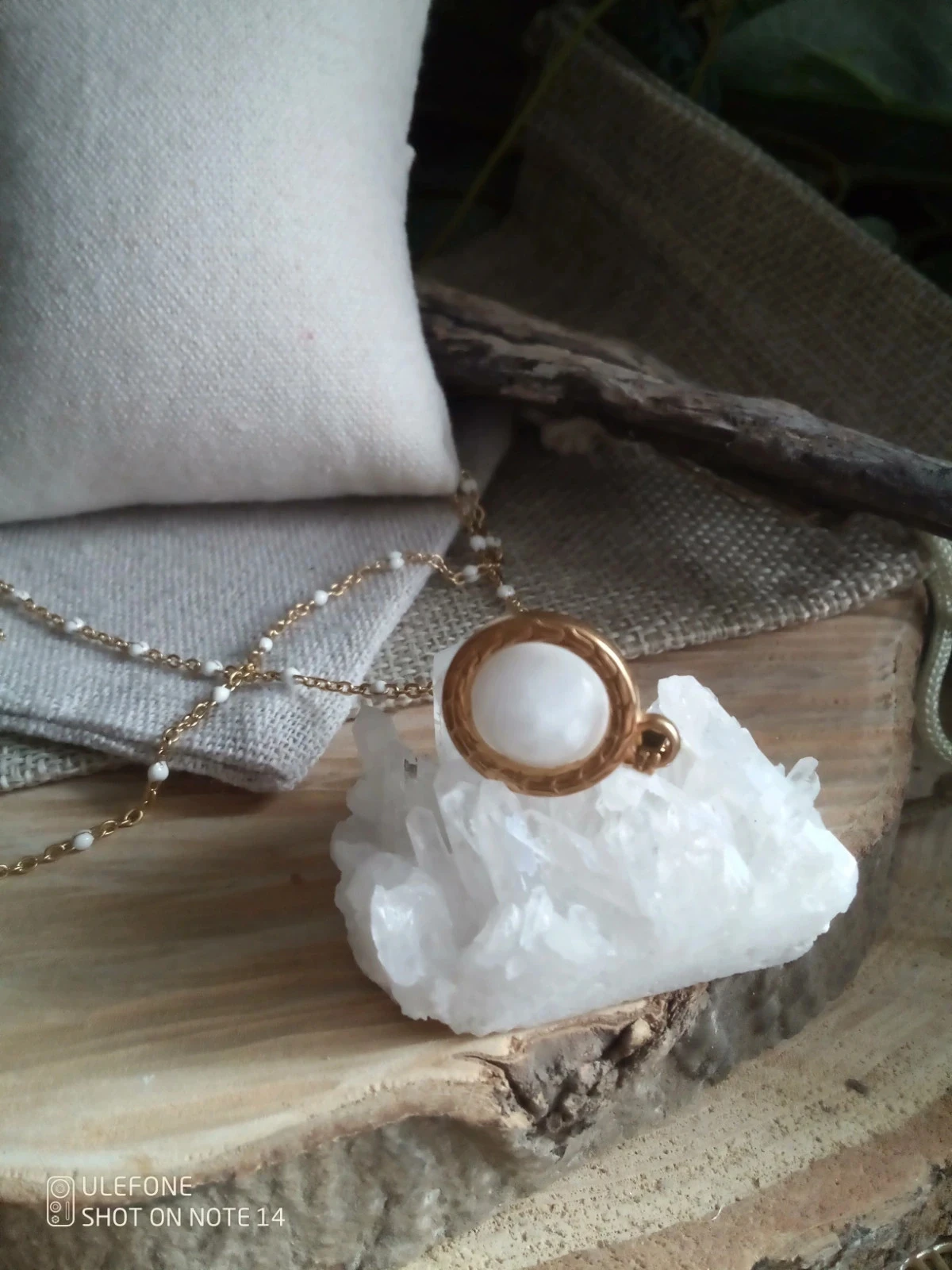 Collier pendentif en pierre de lune naturelle – photo 6